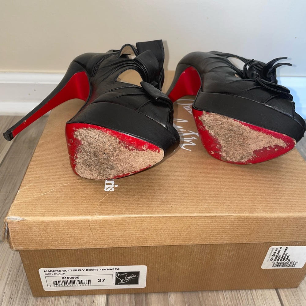 Authentic Christian Louboutin Madame Butterfly Shoes - Picture 4 of 5